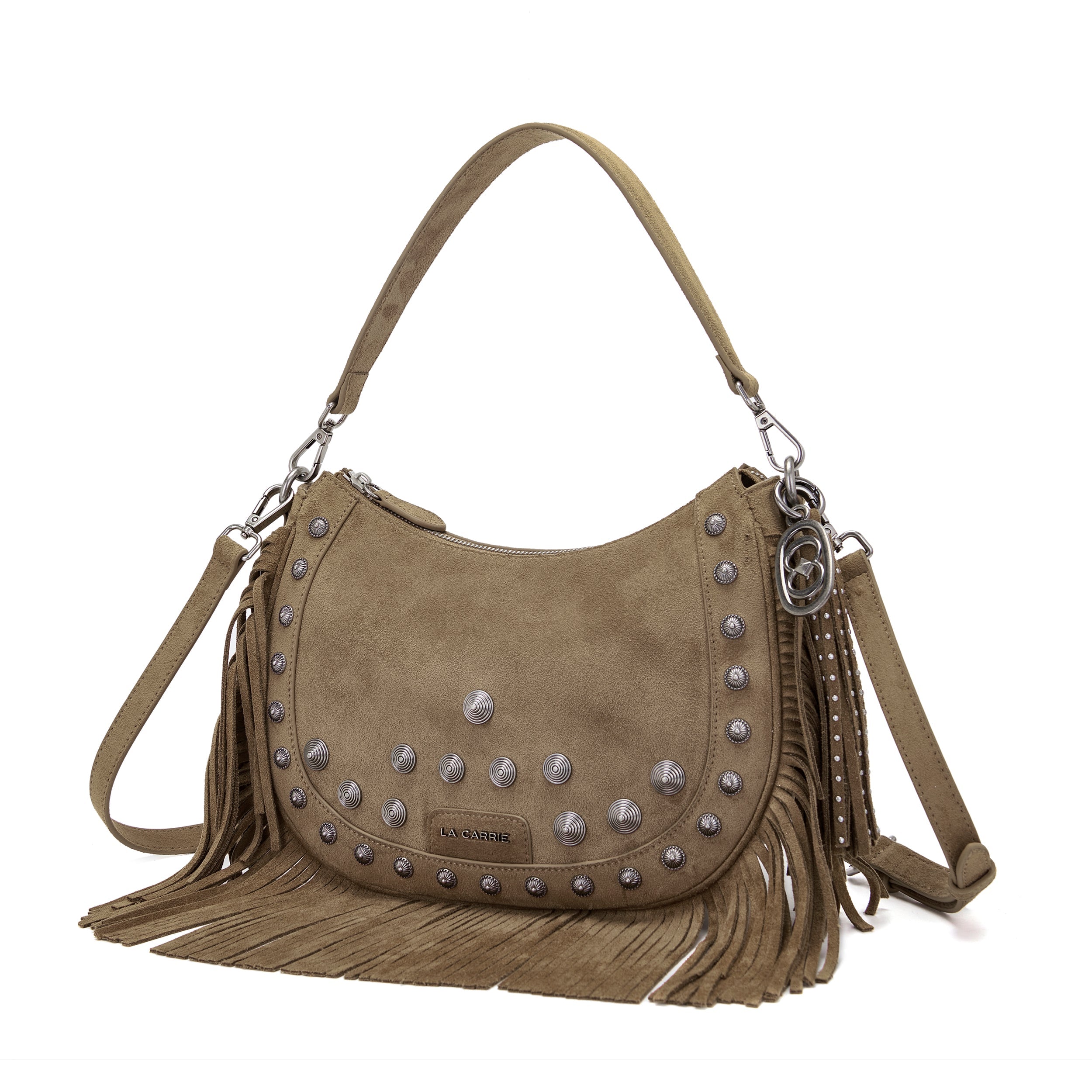 La Carrie Aztec sac bandoulière COTTO suède à franges