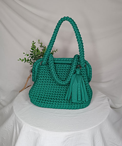 Takiri Elégance TK1140 sac à main vert émeraude crochet