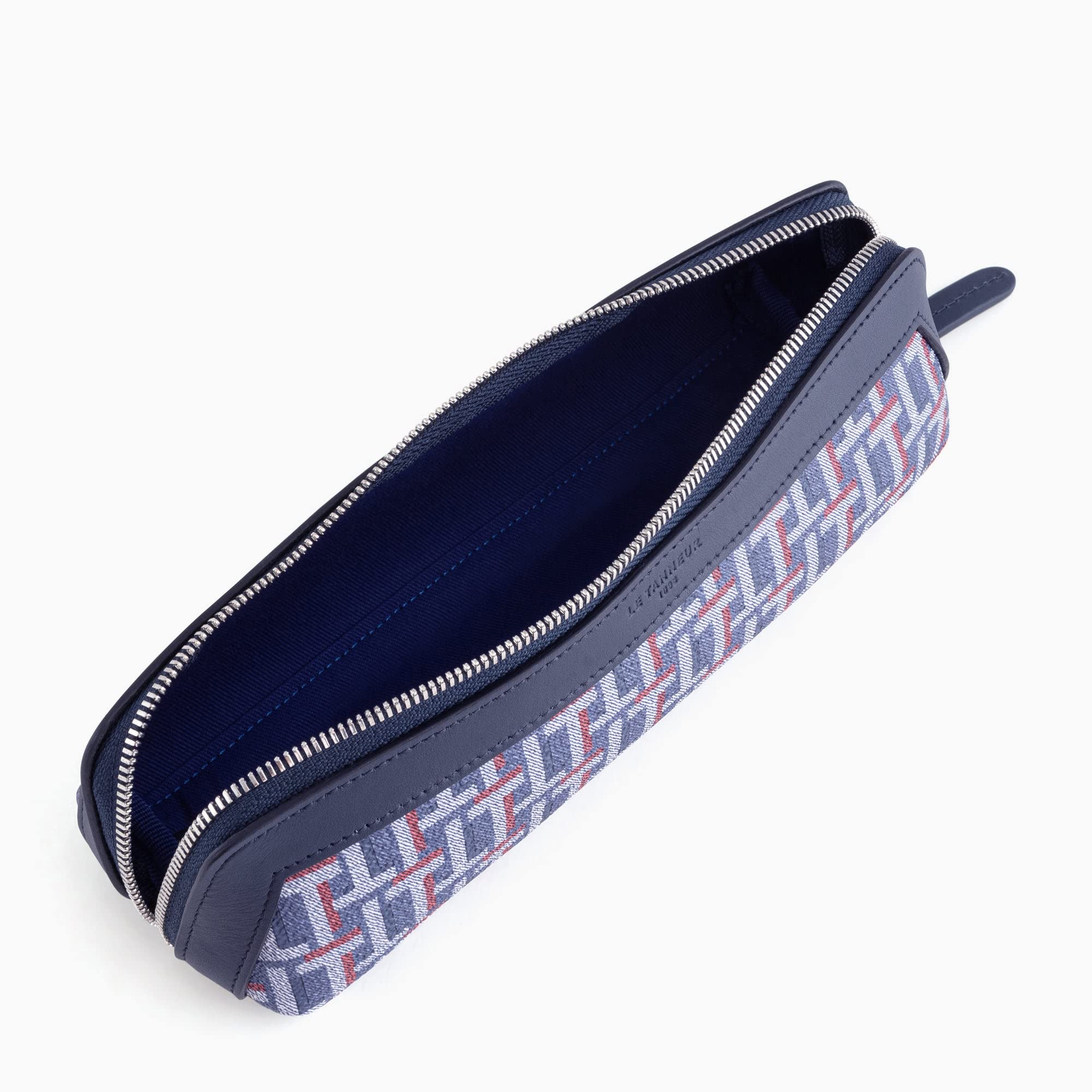 Le Tanneur Camille trousse toile enduite cuir 21 cm homme