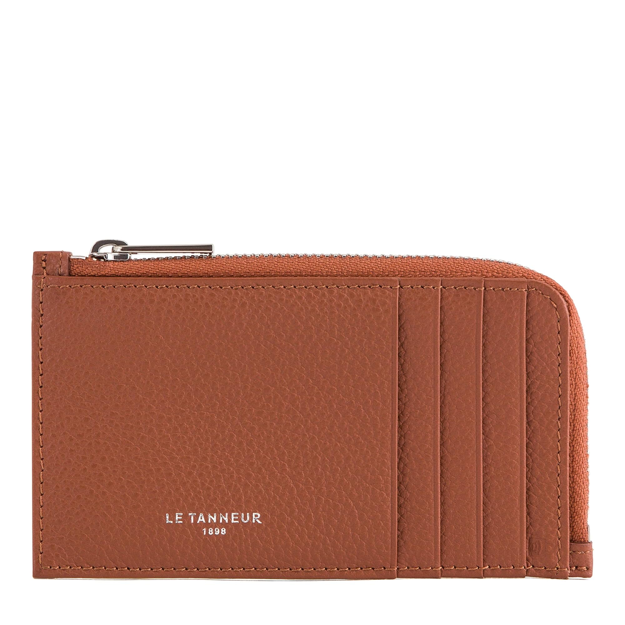 Le Tanneur Emile Porte-carte large zippé cuir grainé