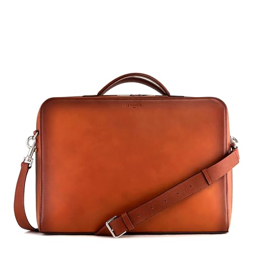 Le Tanneur Albert Porte-documents cuir lisse 14" 38x28 cm