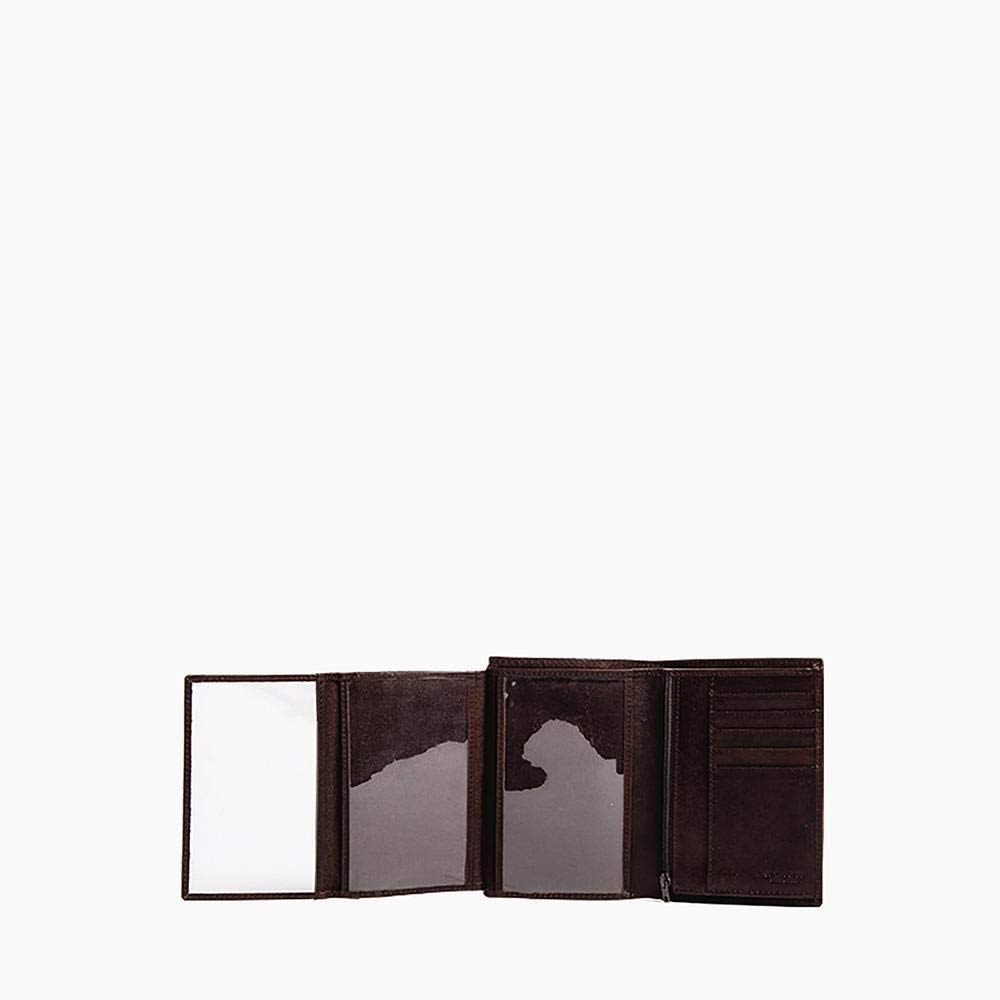 Le Tanneur Gary portefeuille vertical cuir huilé homme