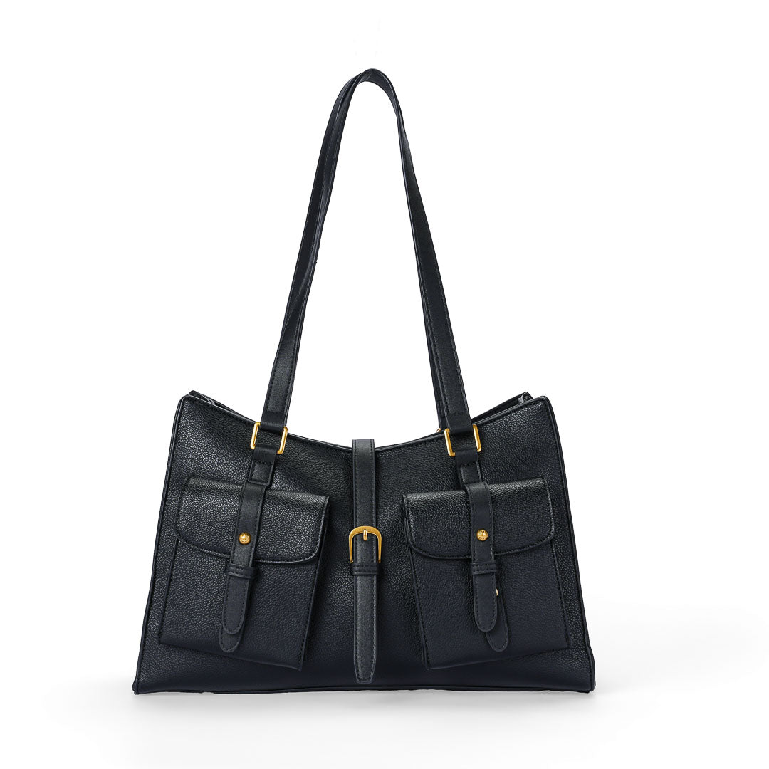 Mac Alyster Urbany Sac Shopping Noir Poches Frontales