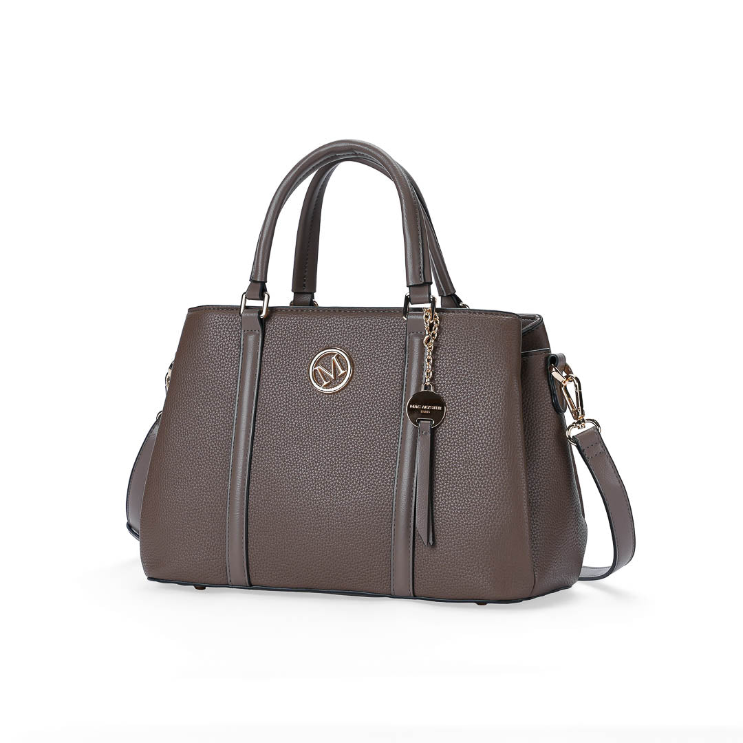 Mac Alyster Alto Sac à Main Noir Grainé 31 cm