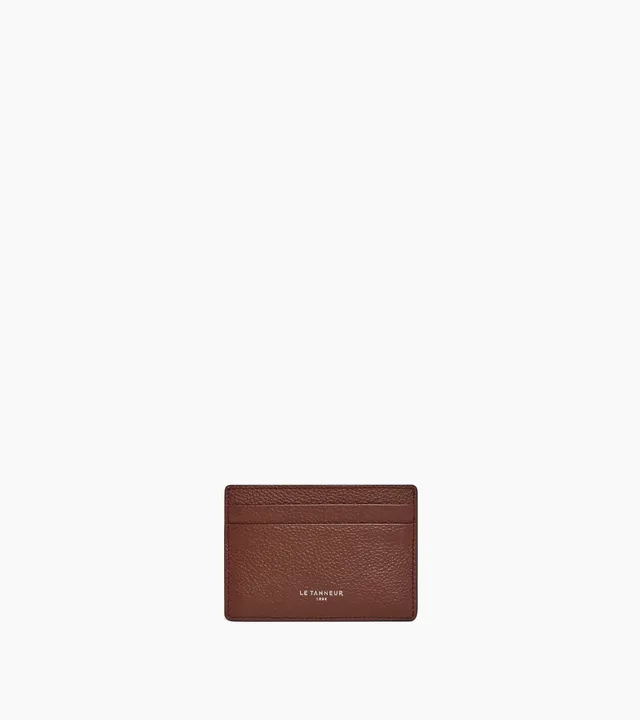 Le Tanneur Emile porte-cartes cuir grainé homme