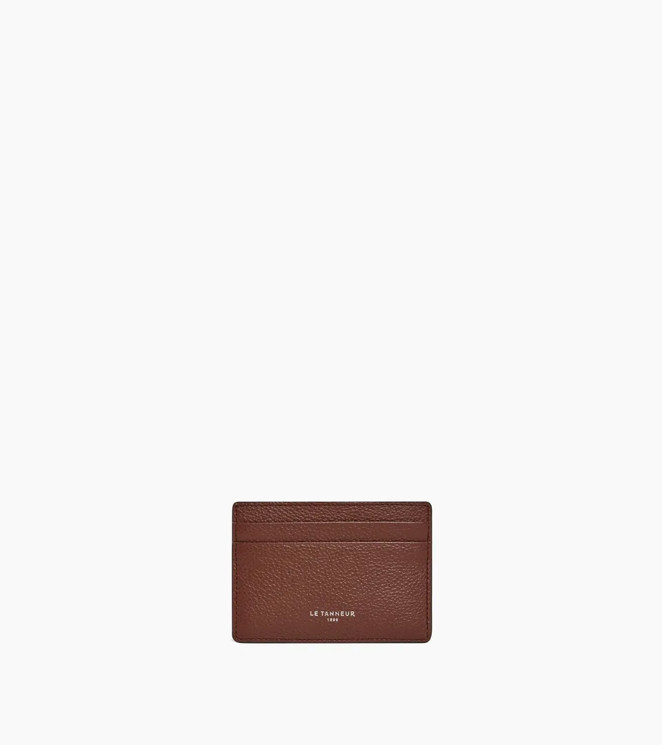 Le Tanneur Emile porte-cartes cuir grainé homme