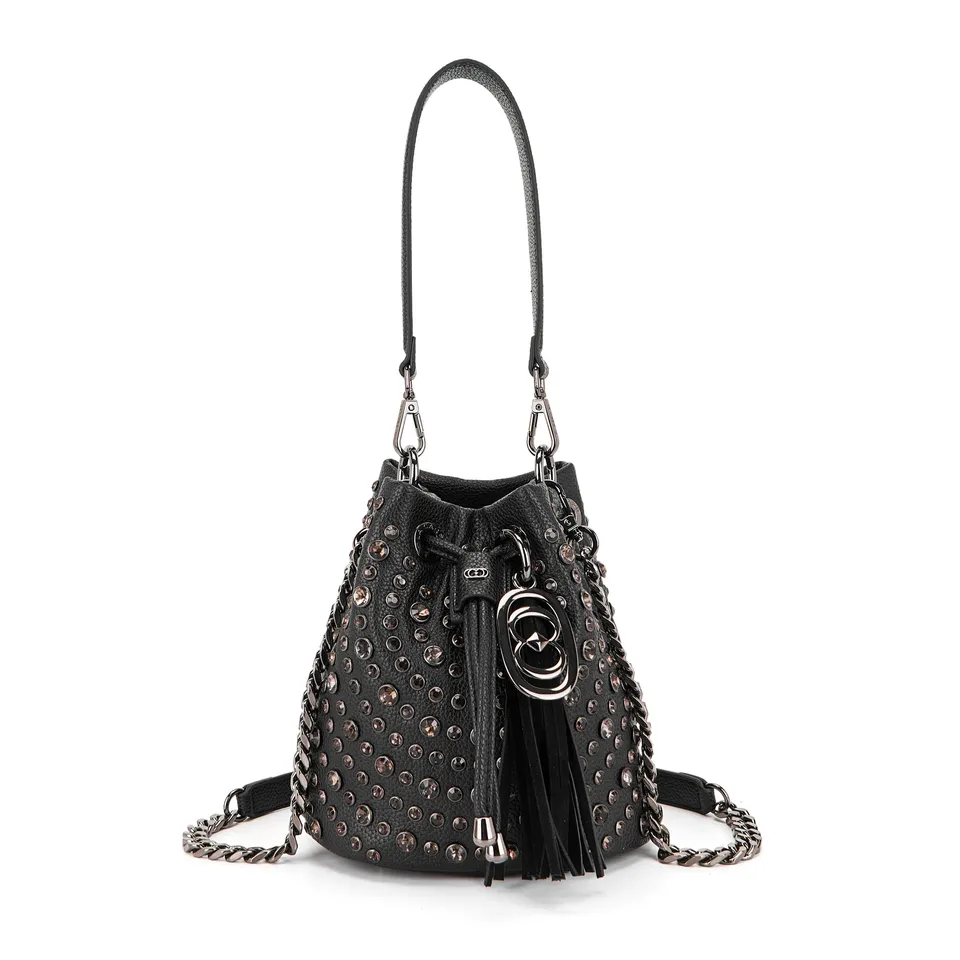 La Carrie Andromeda sac seau noir PU 19x14x20