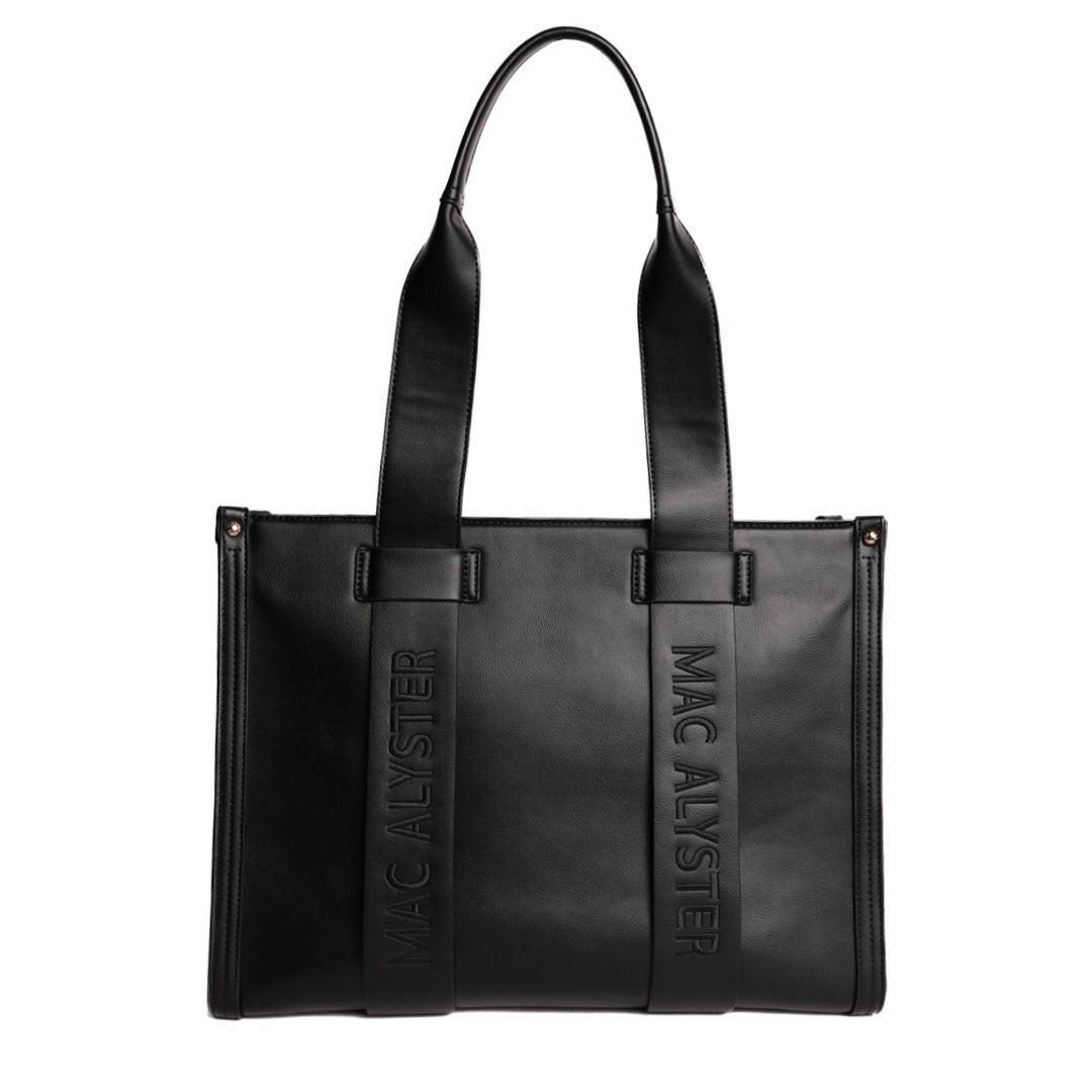 Mac Alyster Basic Clover cabas A4 Noir cuir synthétique