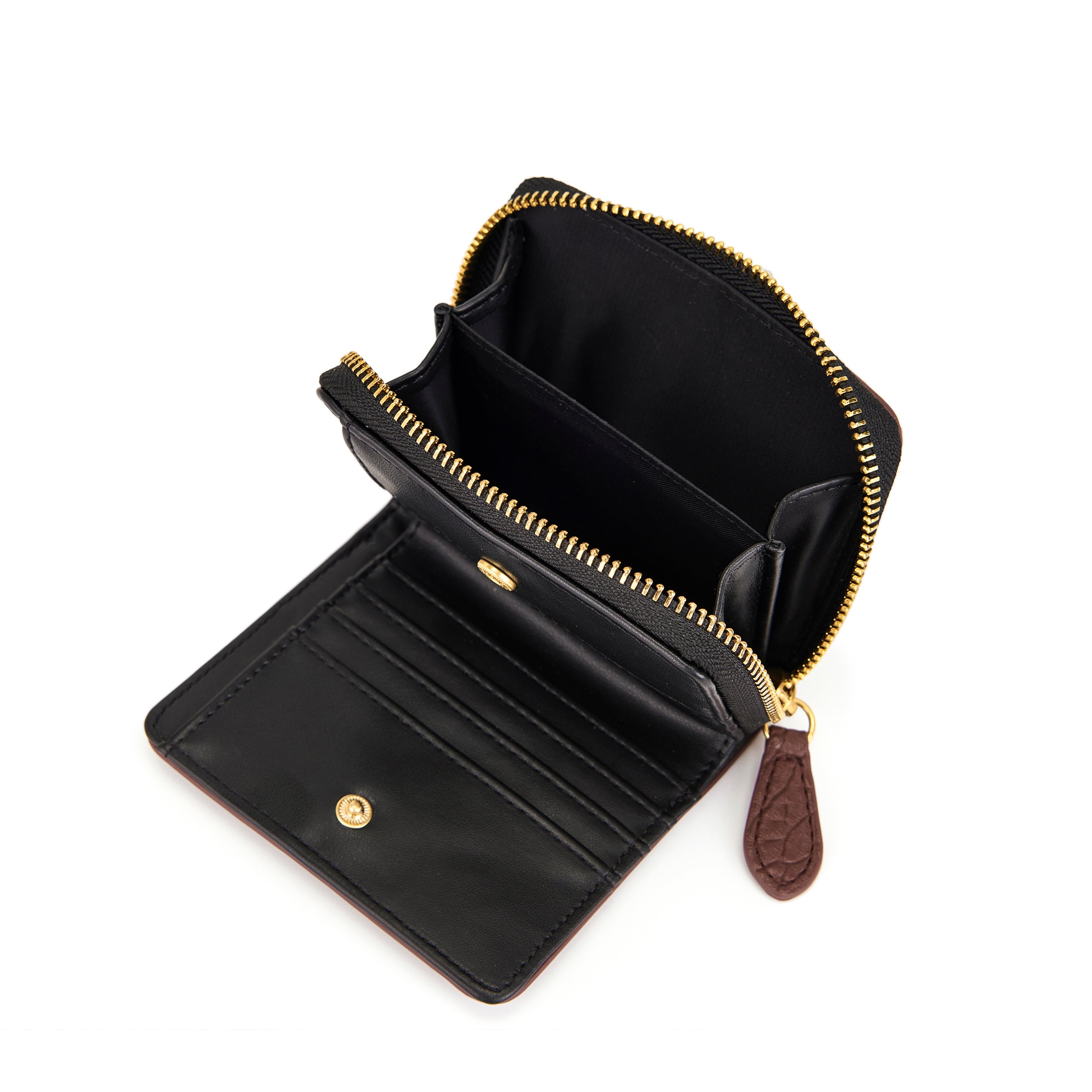 La Carrie Wallet portefeuille PU bordeaux 12x04x09 zip