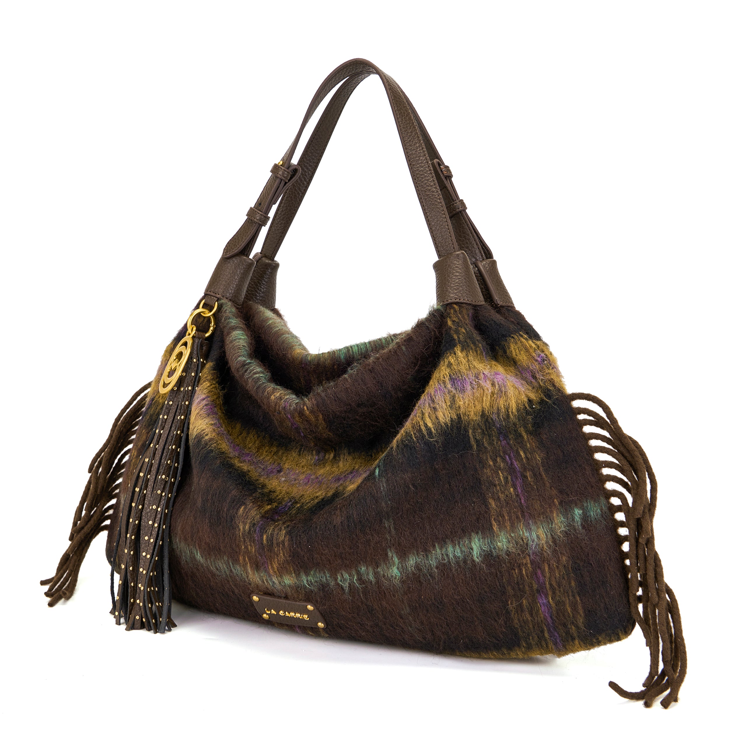 La Carrie Bag Kerala sac shopping marron 50x20x30cm