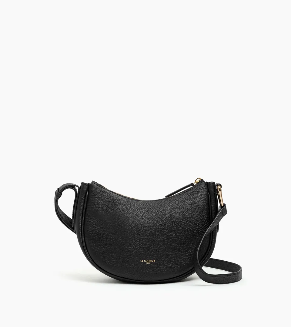 Le Tanneur Madeleine sac bandoulière cuir noir
