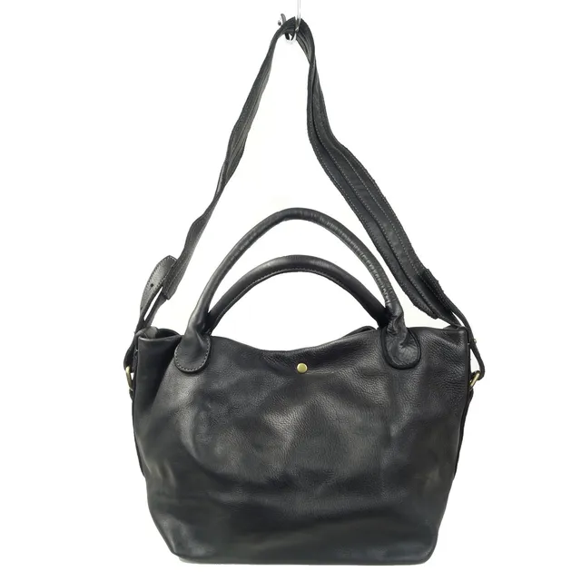 Collection Esprit Cuir Mina sac 2 en 1 cuir noir