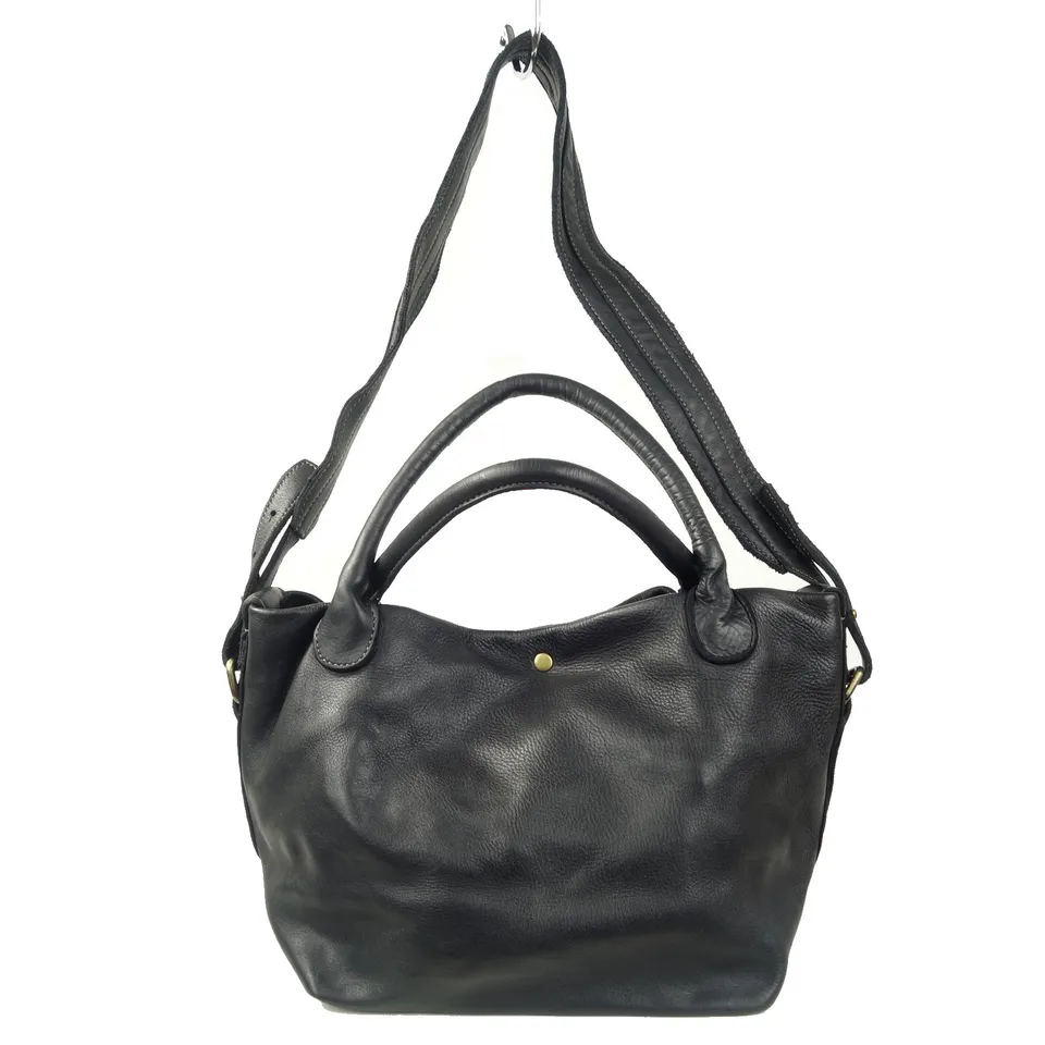 Collection Esprit Cuir Mina sac 2 en 1 cuir noir