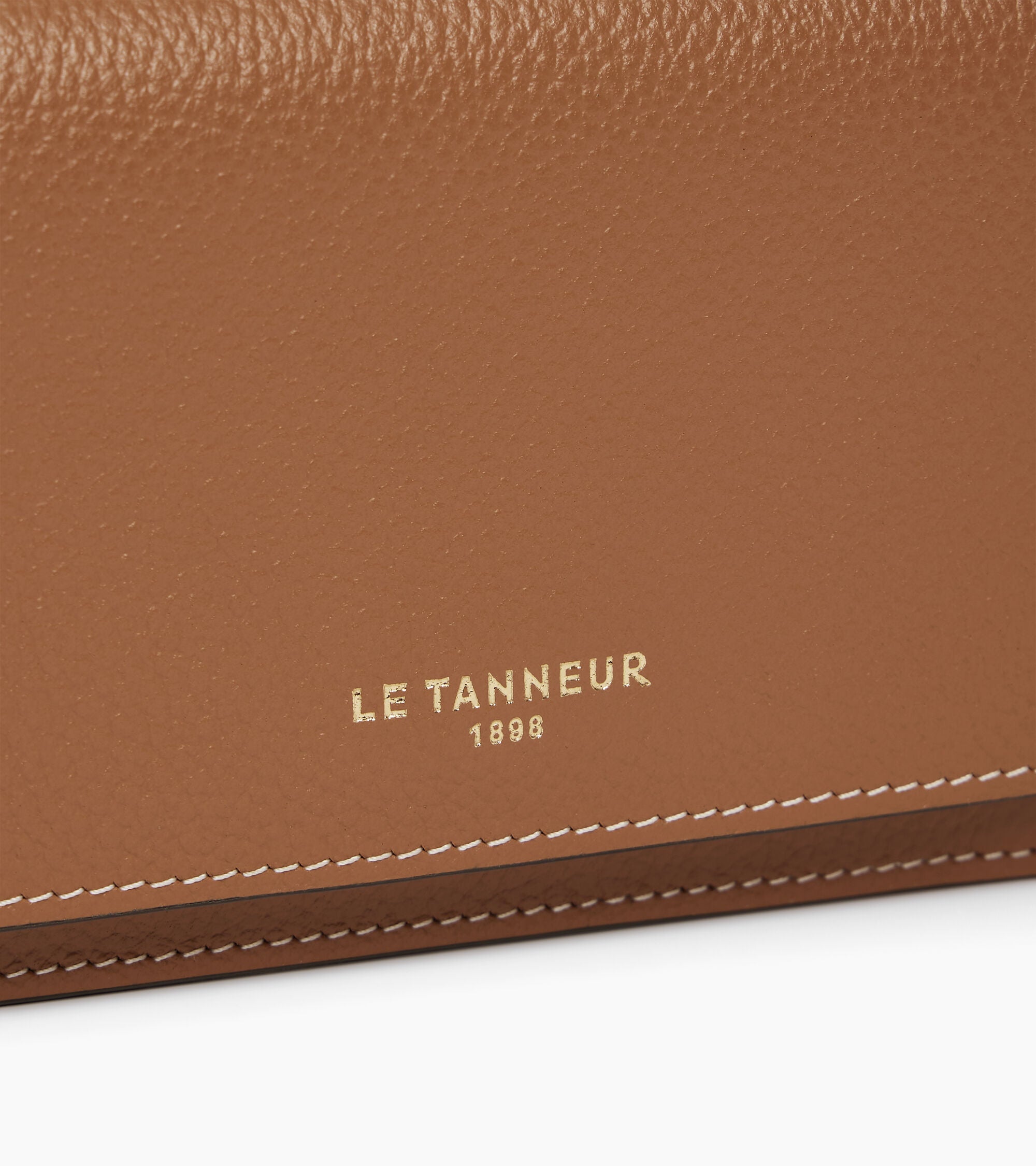 Le Tanneur Louison porte-cartes cuir grainé marron