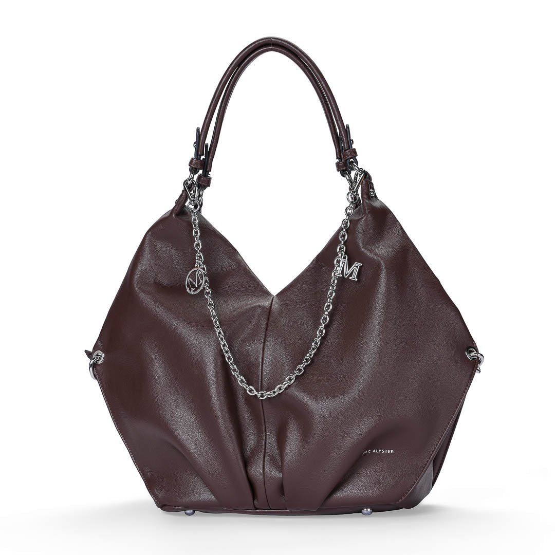Mac Alyster Milan 2.0 sac cabas femme marron chocolat