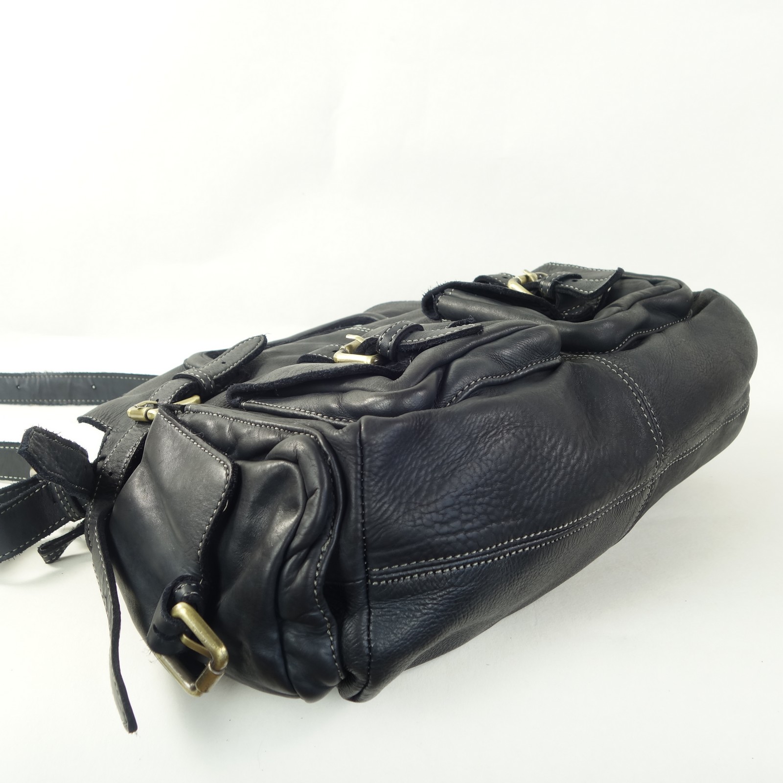 Collection Esprit Cuir Sac épaule Tina cuir noir vintage