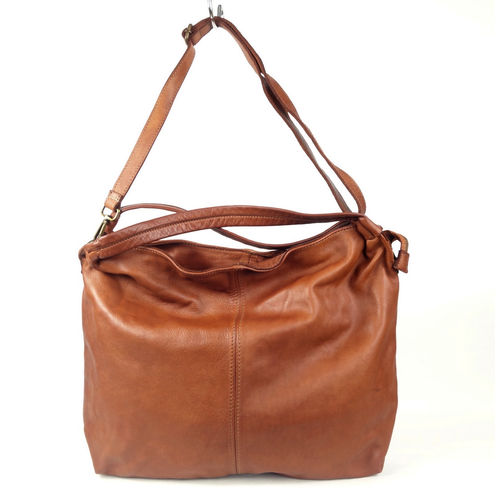 Collection Esprit Cuir Olympia grand sac cuir cognac A4