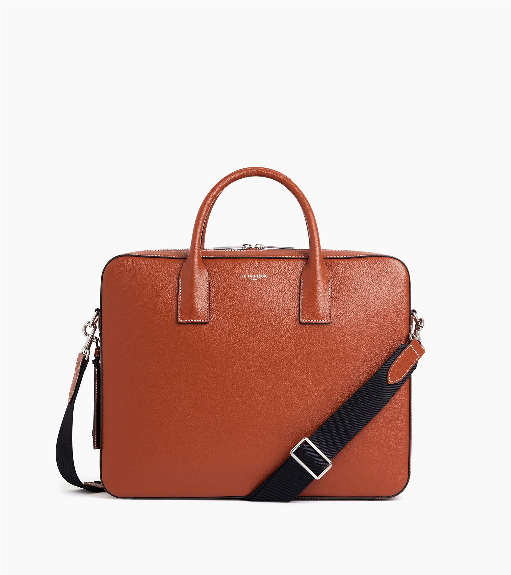 Le Tanneur Emile porte-documents cuir marron 14"