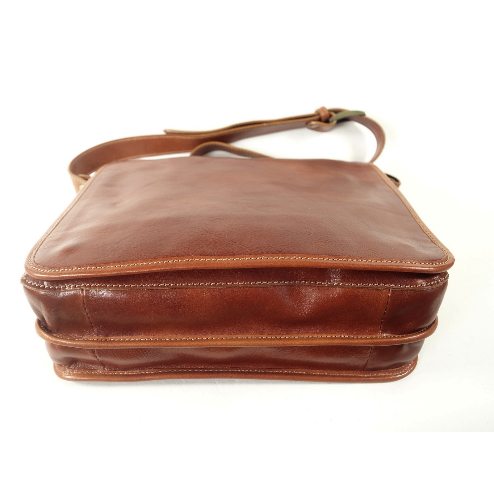 Collection Esprit Cuir MODENA besace cuir cognac femme