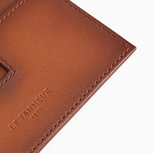 Le Tanneur Albert porte-cartes cuir 3 cartes compact