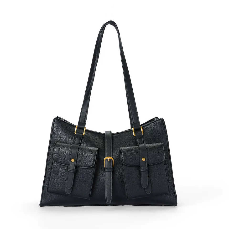 Mac Alyster Urbany Sac Shopping Noir Poches Frontales