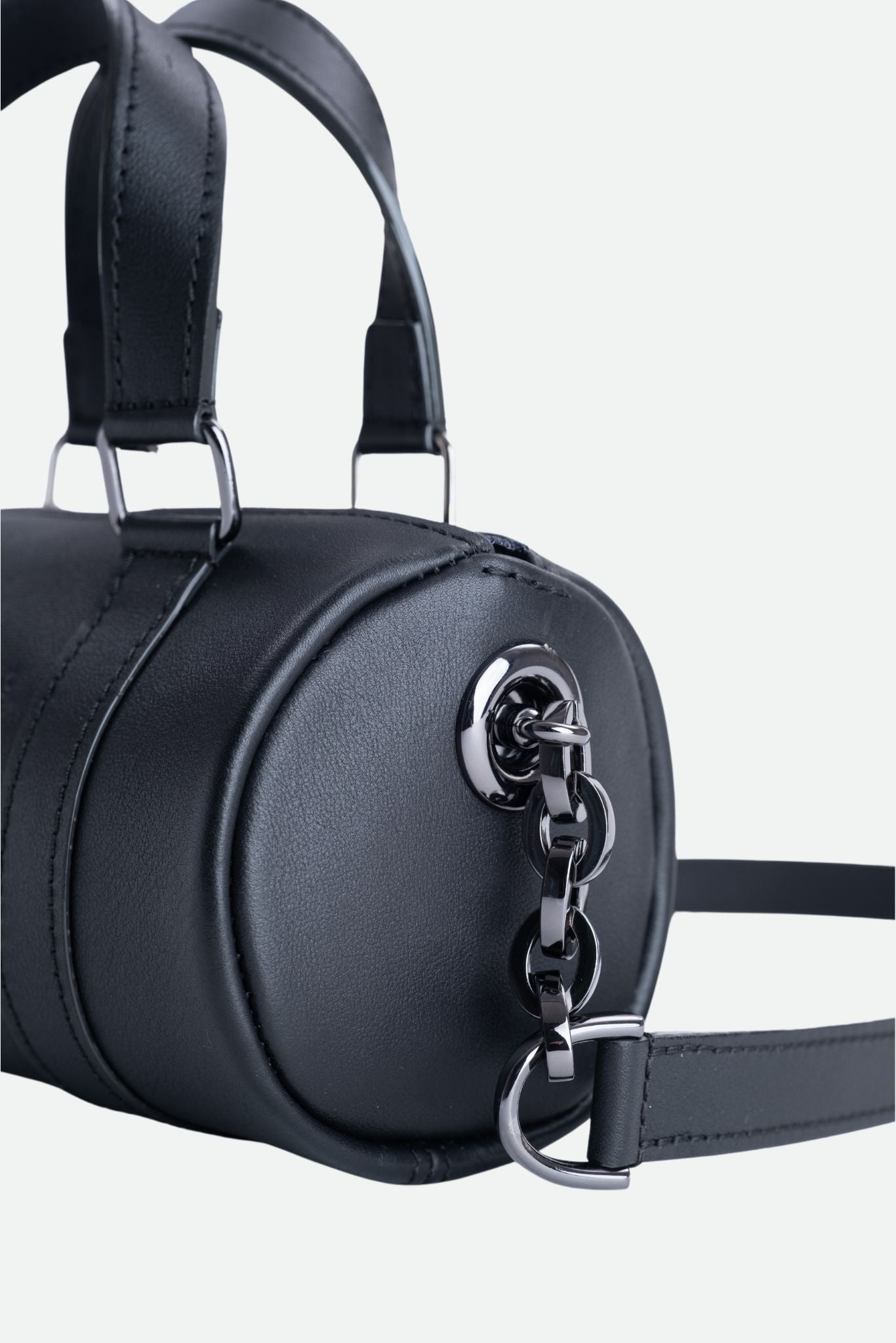 Nodie's Jim Nano noir lisse sac bowling cuir