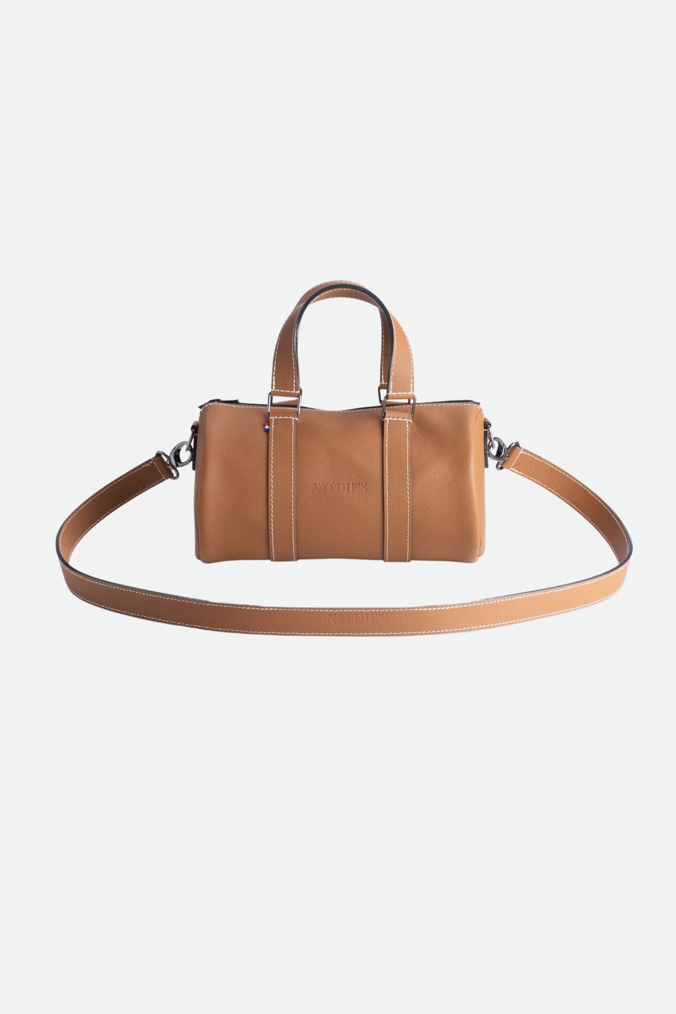 Nodie's Jim camel grainé sac bowling cuir