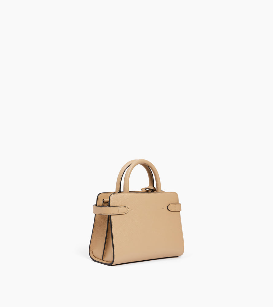 Le Tanneur Emilie petit sac cuir grainé Desert femme
