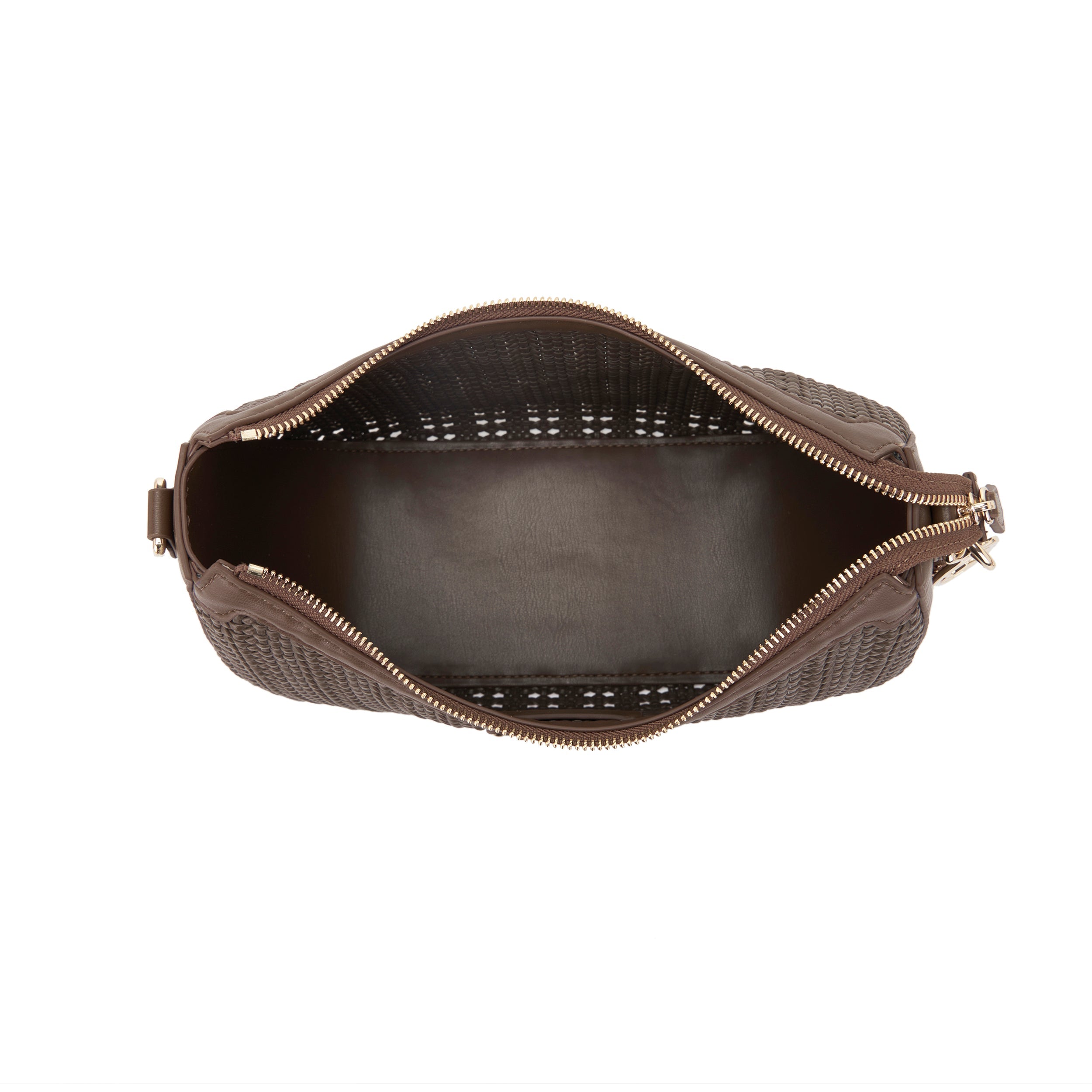 La Carrie Bag Woven sac épaule marron 32x12x21cm