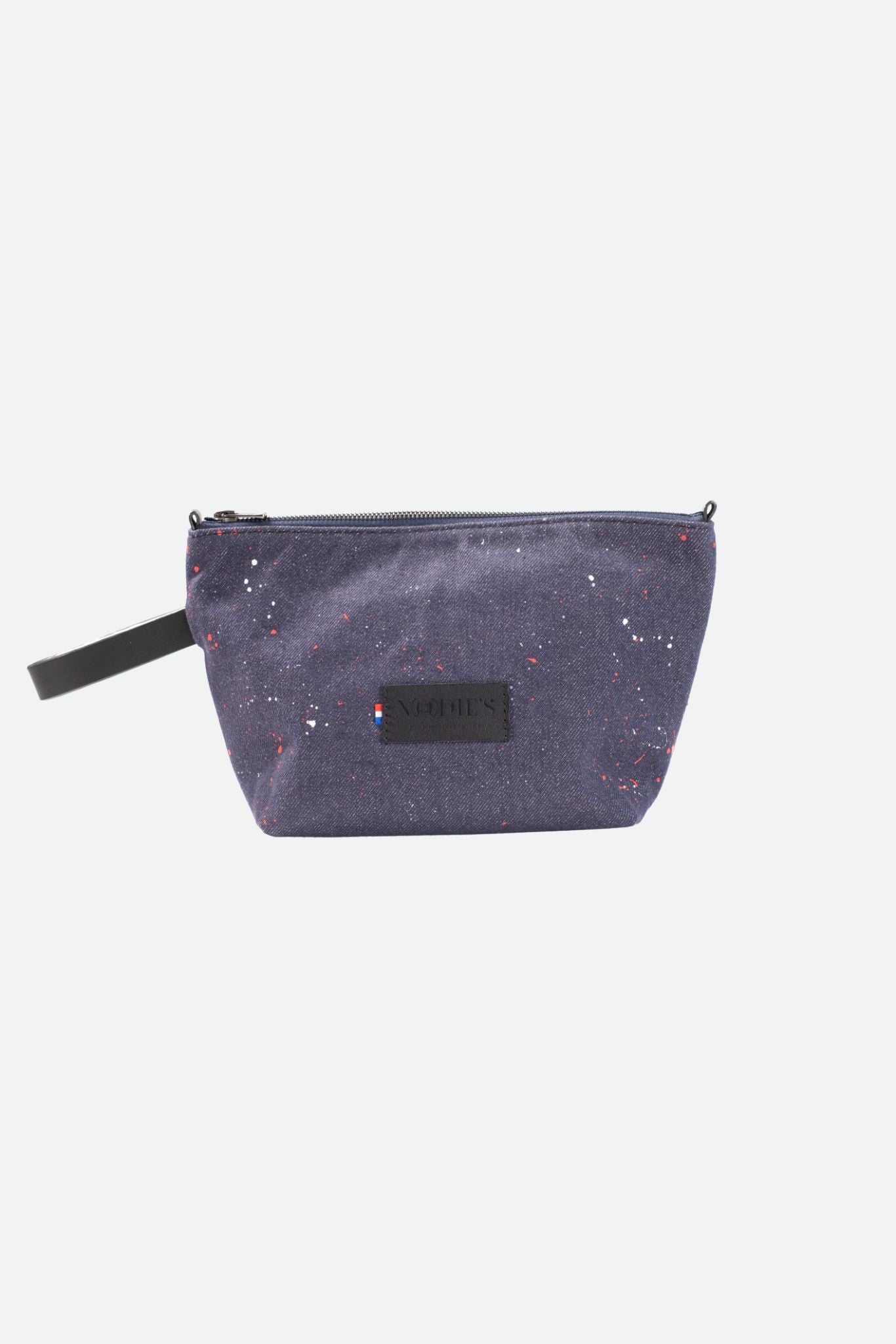 Arbella x Nodie's trousse toilette jeans cuir avion
