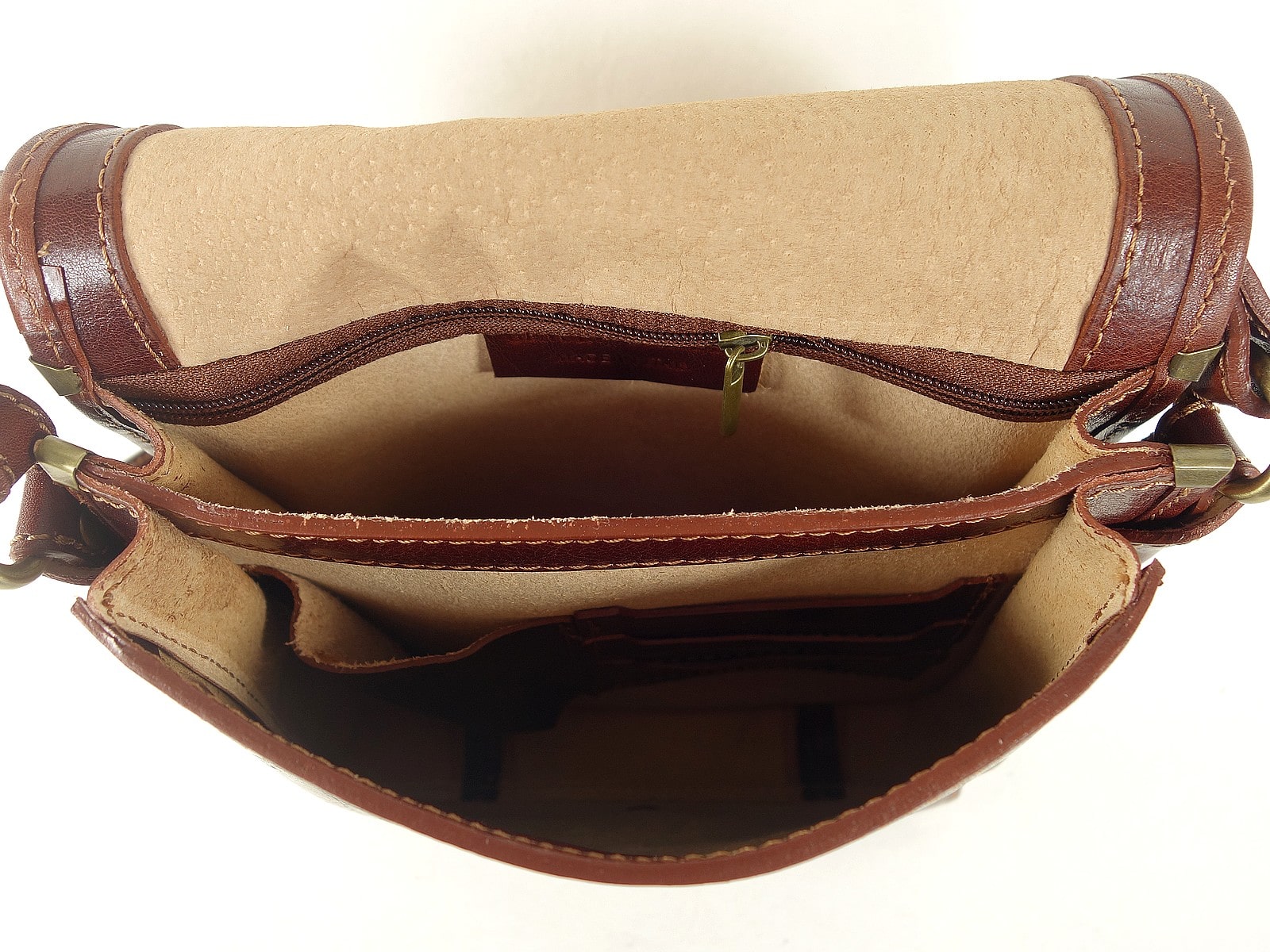 Collection Esprit Cuir Milano besace cuir marron homme