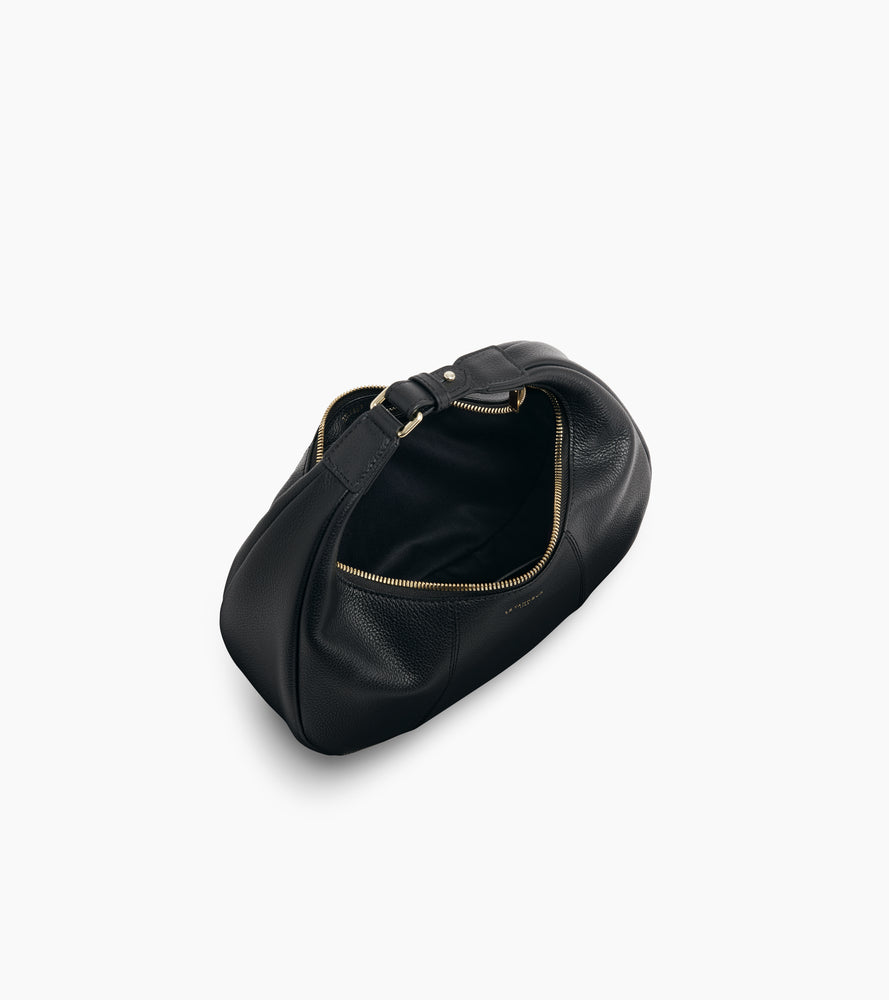 Le Tanneur Juliette petit sac hobo cuir Black