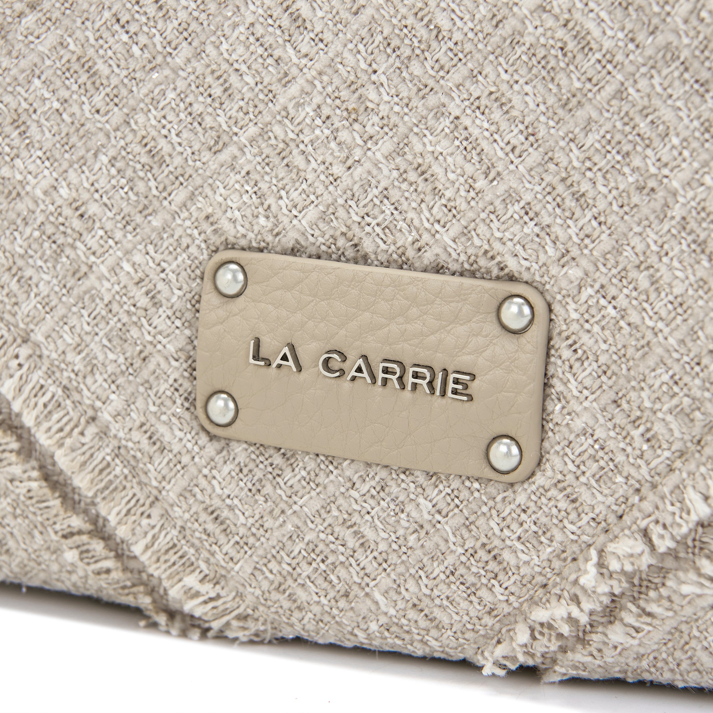 La Carrie Bag Isabel Cross sac bandoulière beige 35cm