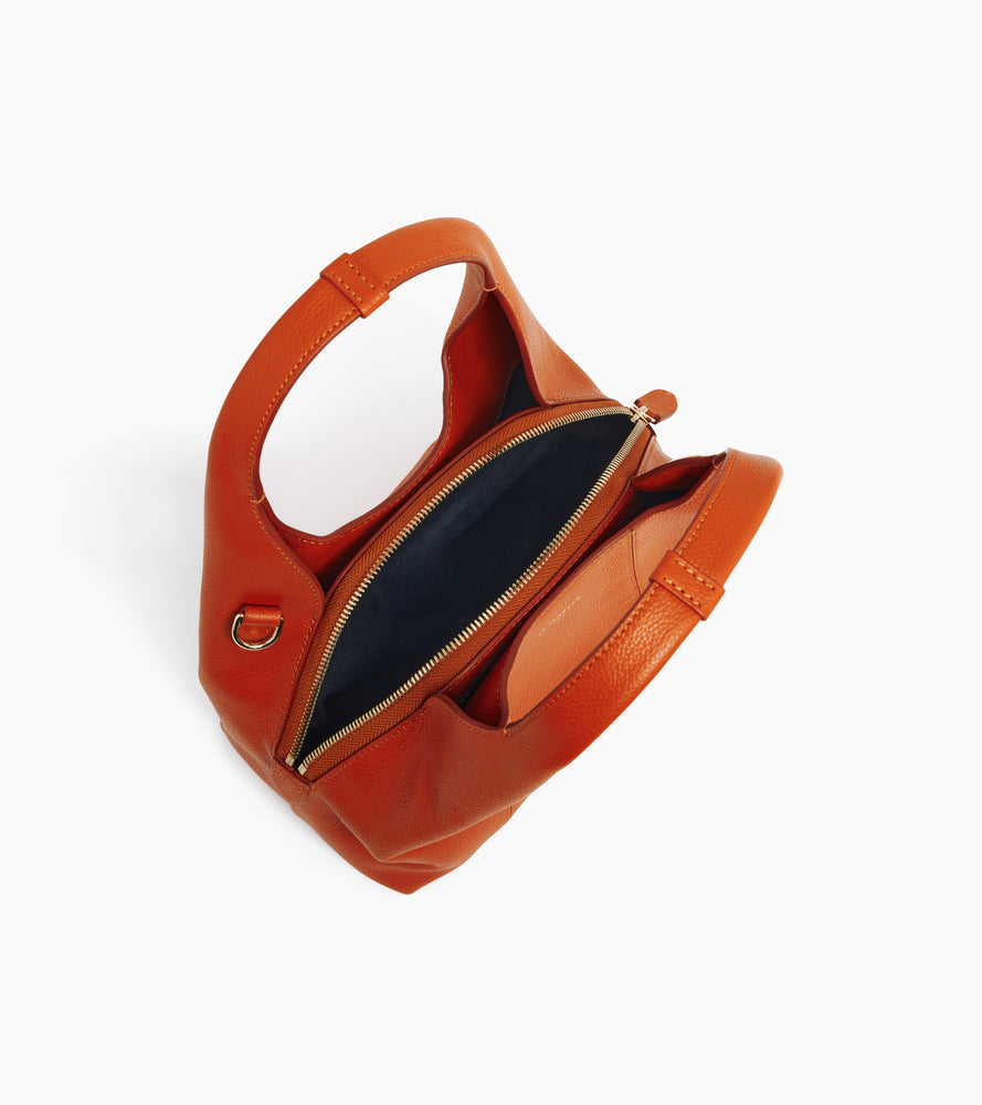 Le Tanneur Juliette petit sac à main cuir grainé bandoulière
