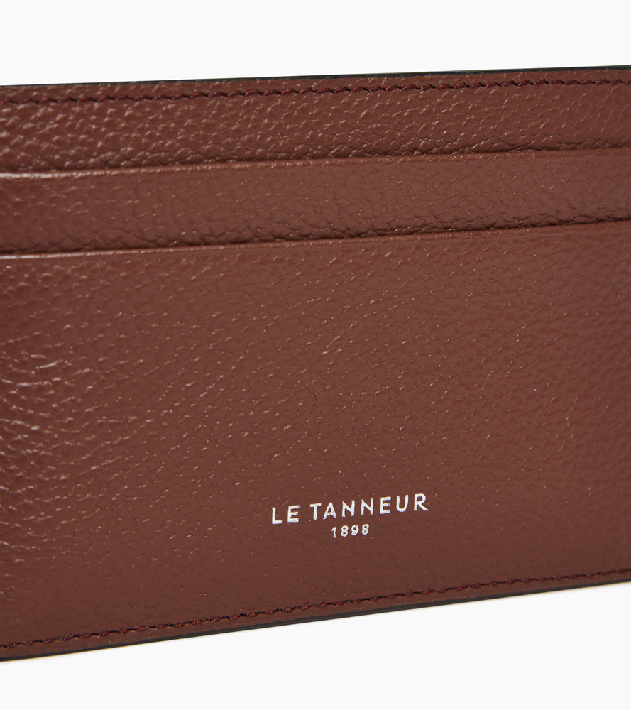 Le Tanneur Emile porte-cartes cuir grainé homme