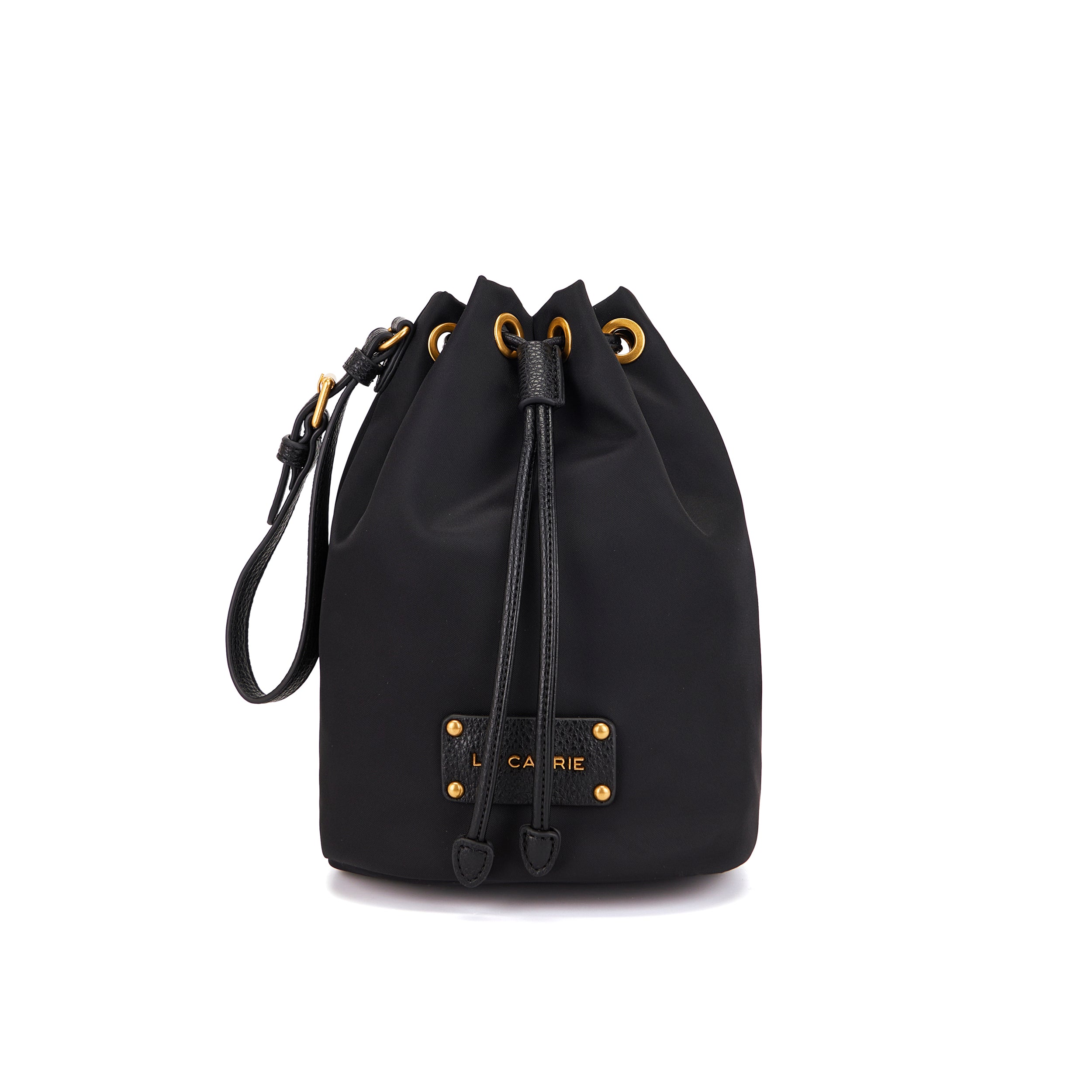 La Carrie In&Out Small sac seau noir 17x11,5x23 nylon