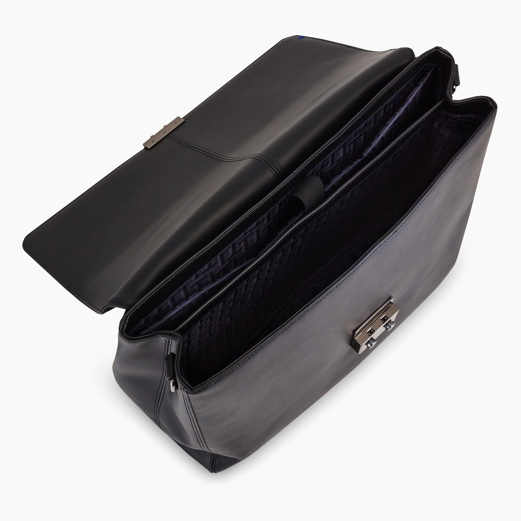 Le Tanneur Martin serviette cuir lisse 15" 38 cm