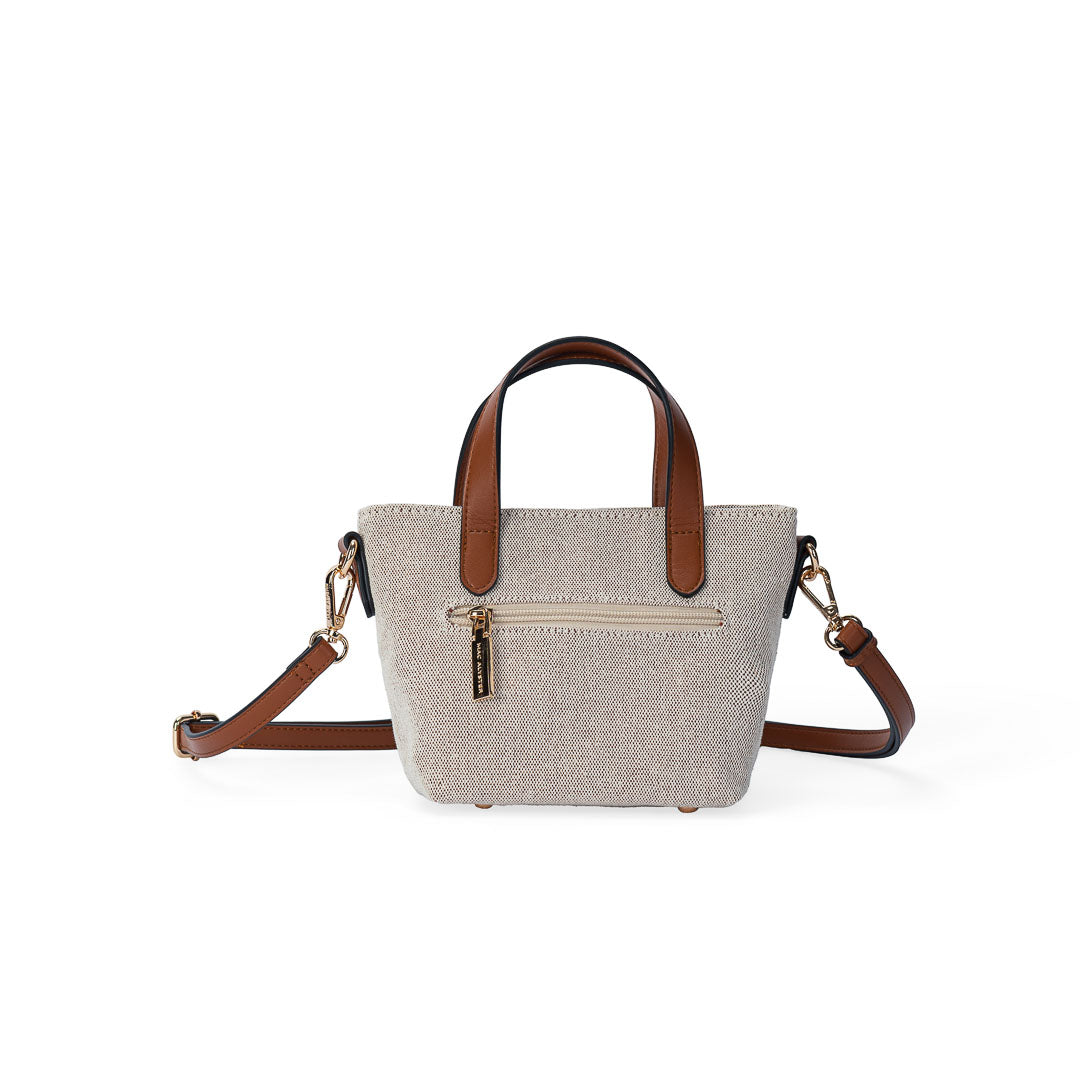 MAC ALYSTER MISS BOHEME Mini Sac Lin Noir 22 cm