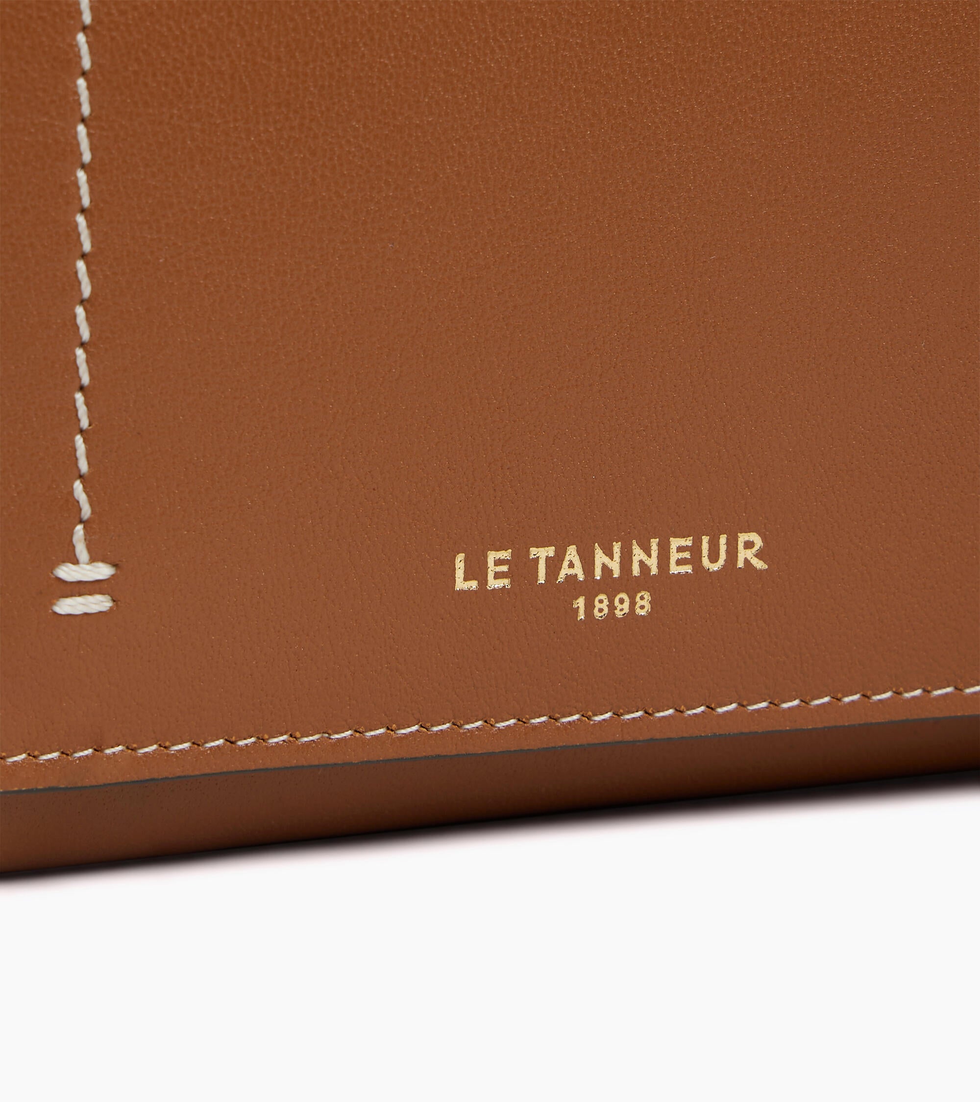 Le Tanneur Louison petit portefeuille marron cuir lisse