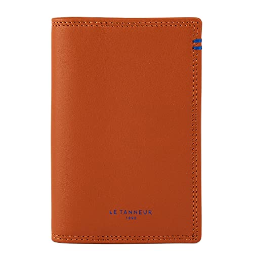 Le Tanneur porte-cartes vertical cuir lisse 6 cartes 8x11cm