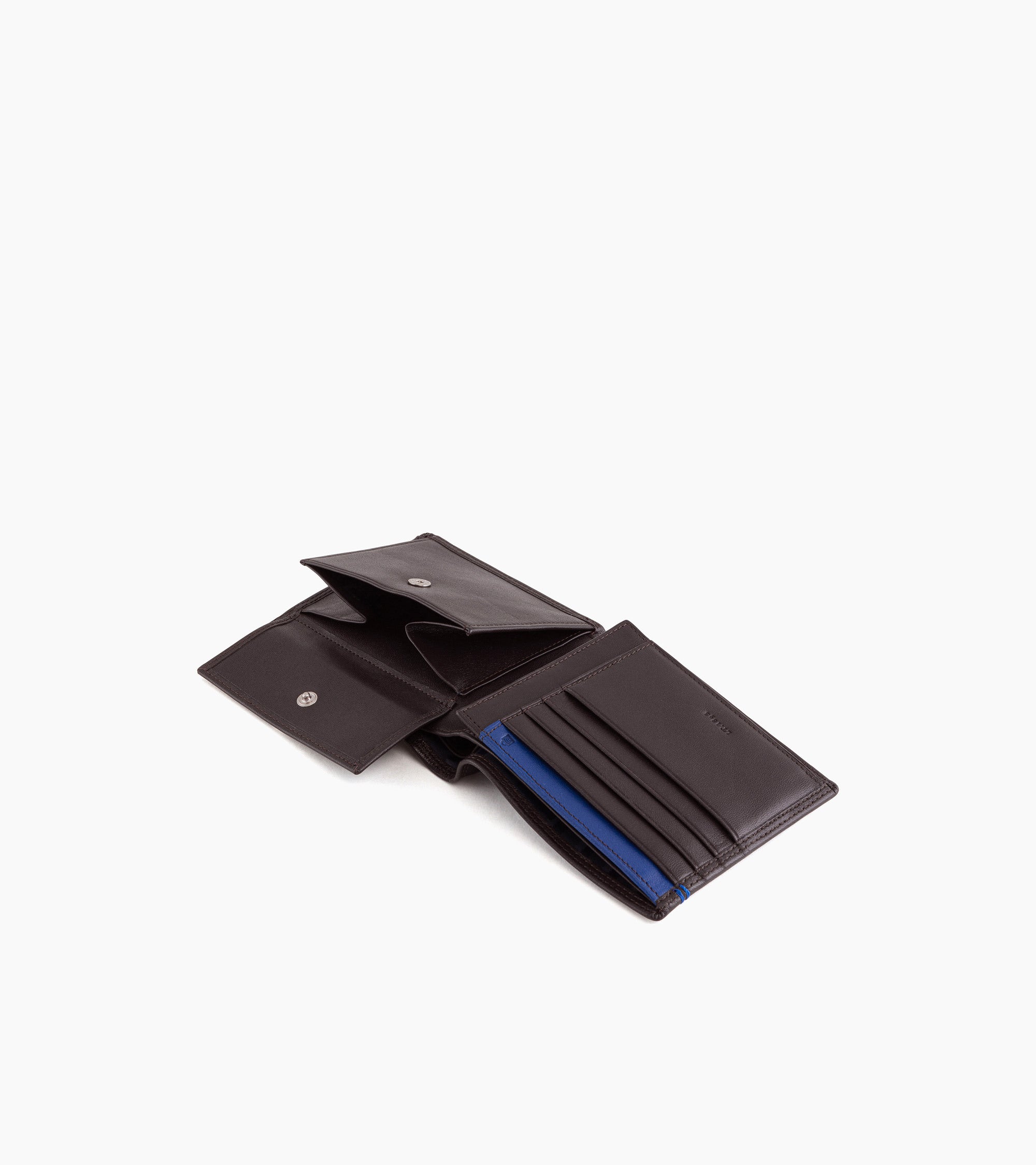 Le Tanneur Martin portefeuille cuir lisse coffee brown