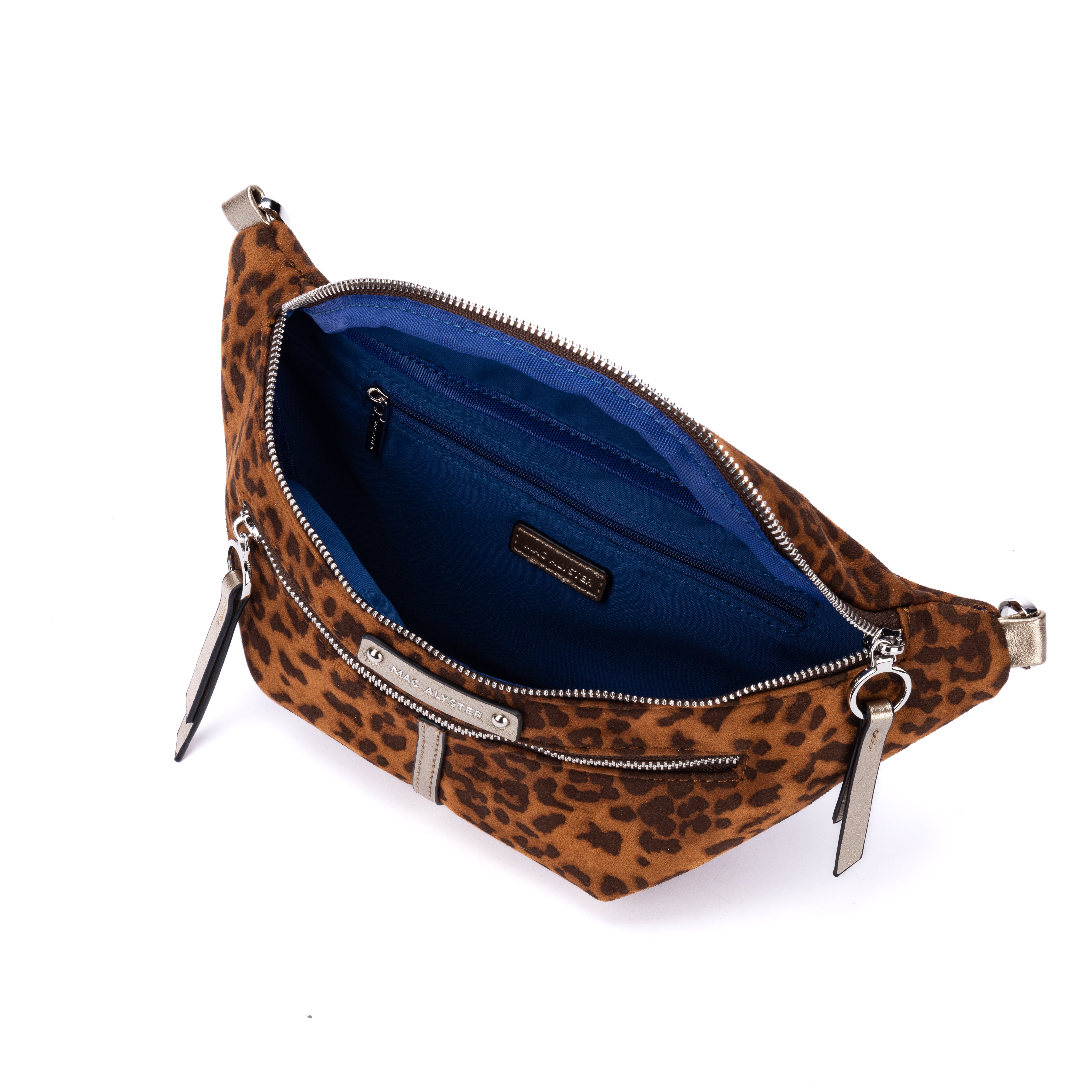 MAC ALYSTER Capsule Léopard sac banane Noir 33 cm
