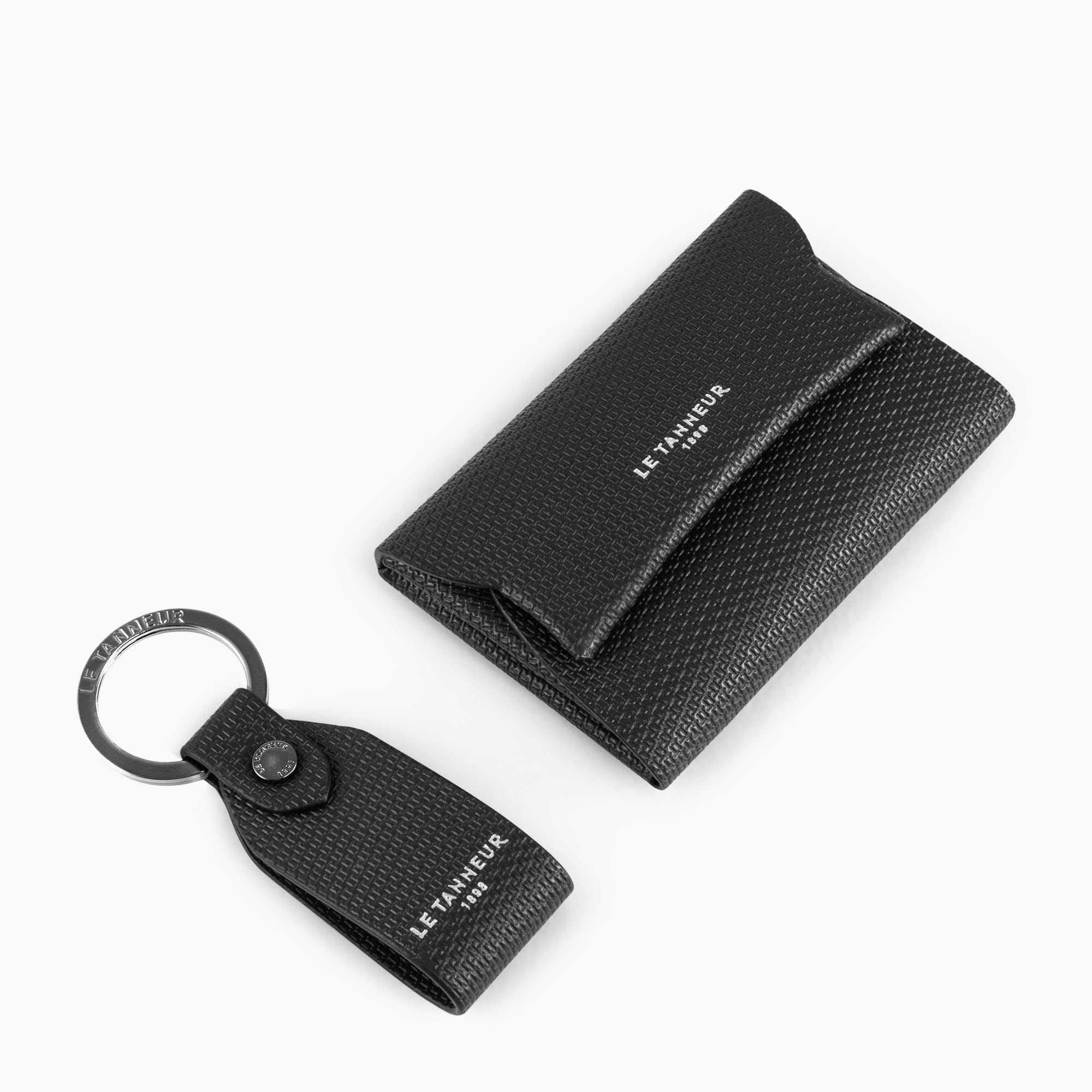 Le Tanneur Wallets Justin Porte-cartes cuir bouton coffret