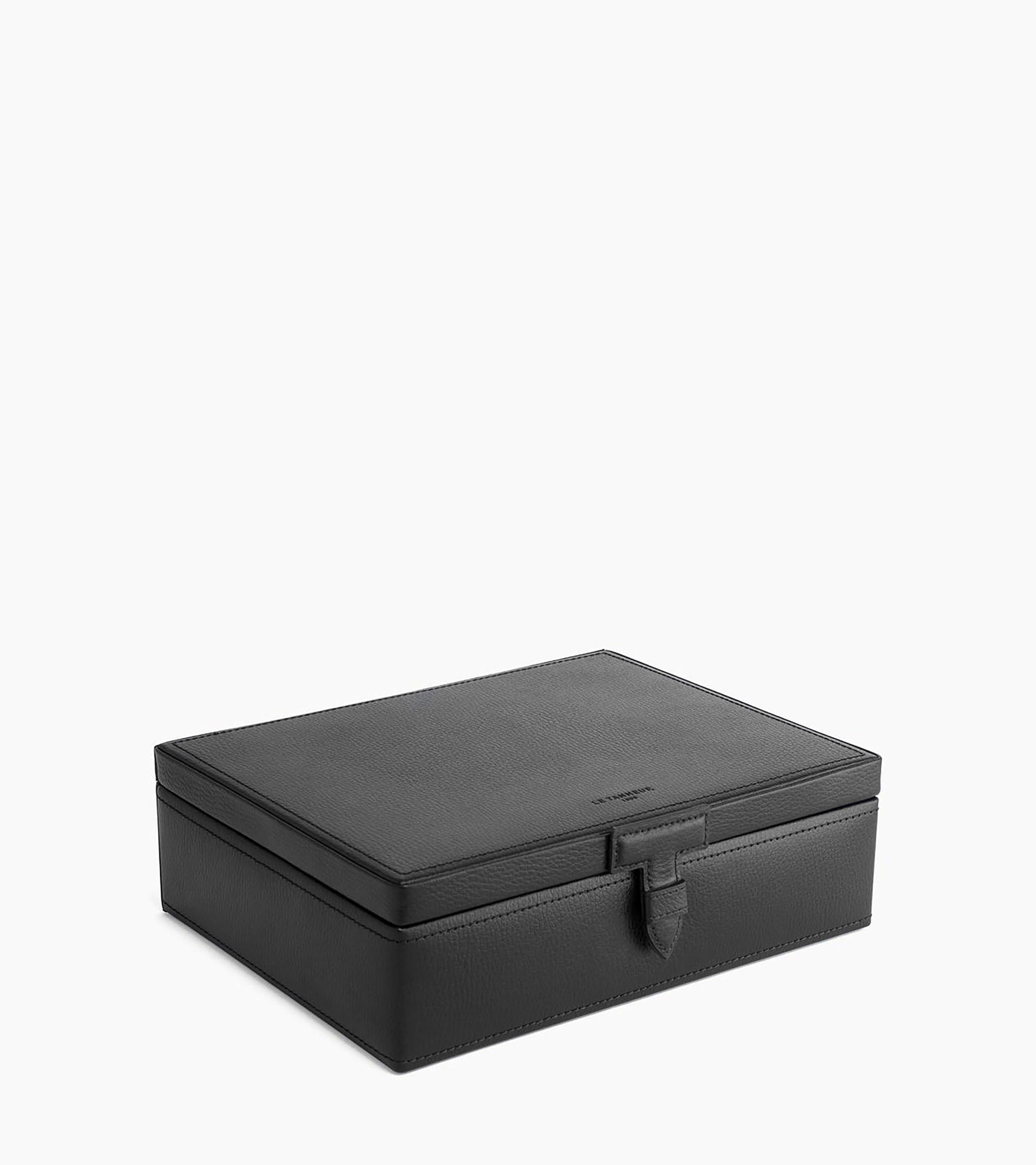 Le Tanneur Coffret 8 montres cuir recyclé noir