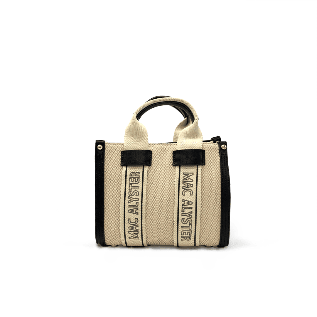 Mac Alyster Miss Clover mini sac Doré tissu 20x9x17cm