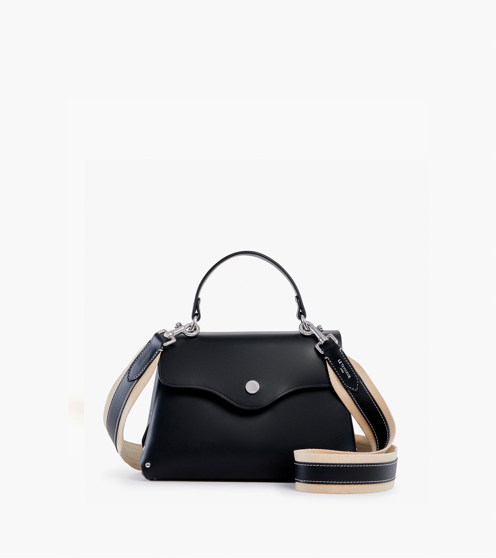 Le Tanneur Sans Couture petit sac à main cuir noir