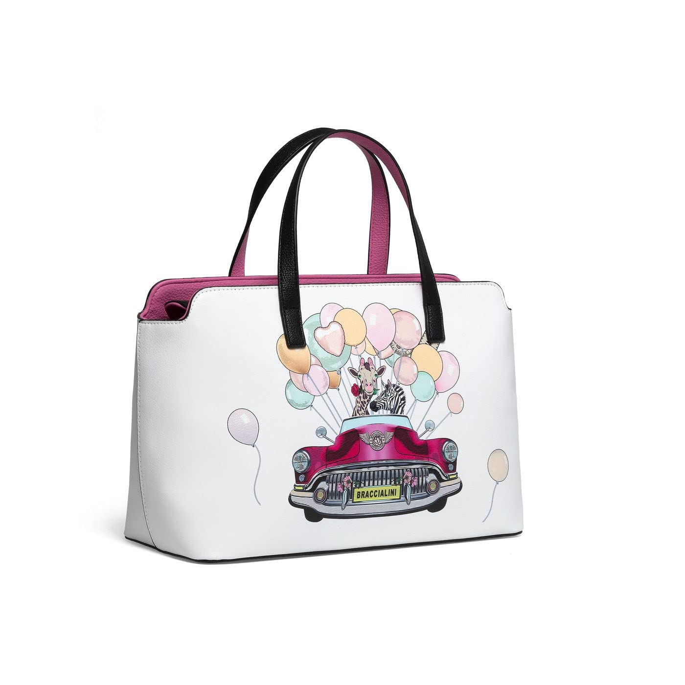 Braccialini Basic Britney BS22BR10 sac à main blanc
