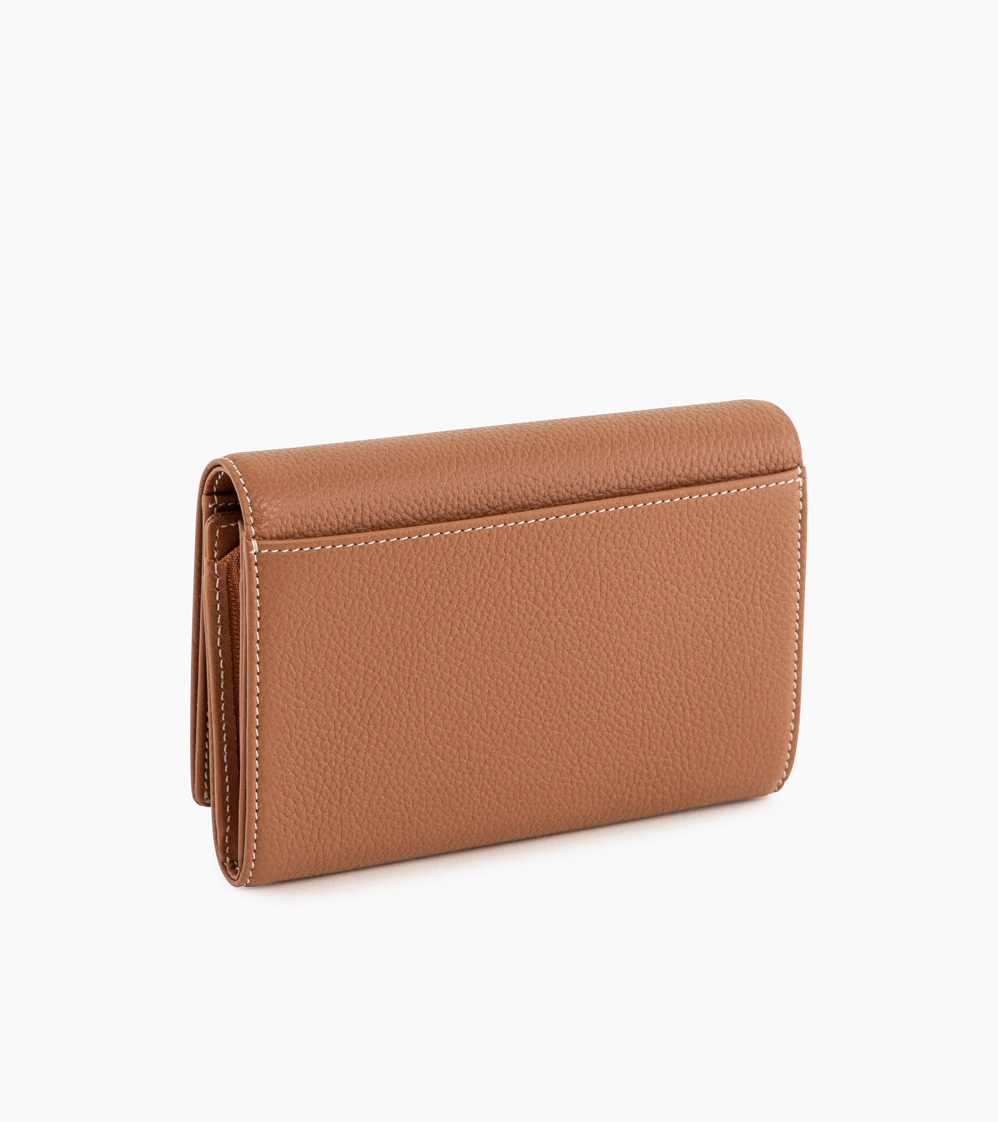 Le Tanneur Emilie portefeuille cuir grainé marron tan