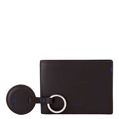 Le Tanneur Wallets coffret portefeuille zippé cuir lisse + porte-clés