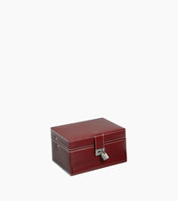 Le Tanneur Boîte à bijoux cuir ouverture auto Taille M
